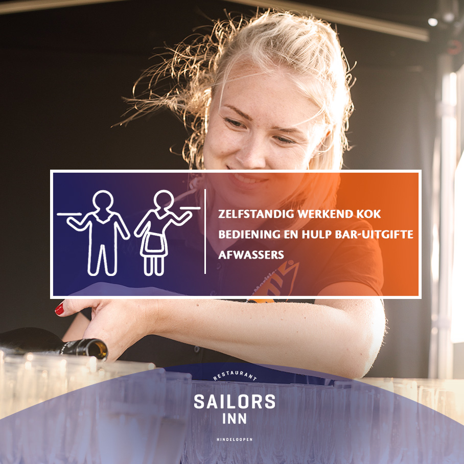 Vacature Sailors Inn horeca medewerker